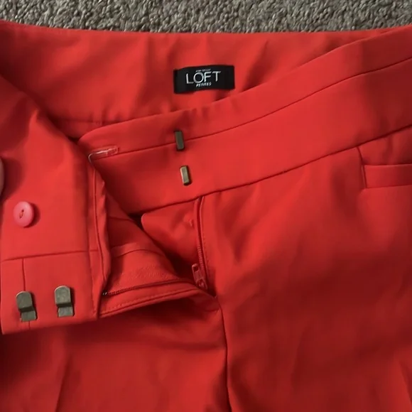 # 82 LOFT Bright Coral Pants - Picture 3 of 5